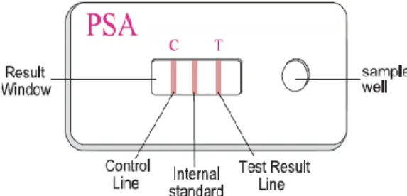 Figura 6 Imagem ilustrativa do teste SERATEC ® PSA  SEMIQUANT (Fonte:  SERATEC ® PSA SEMIQUANT  user instrustions)