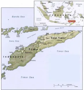 Figura 1  –  Localização Geográfica de Timor-Leste. 