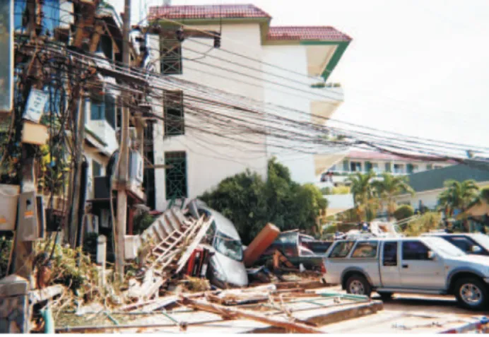 Figura 1.1: Foto de destrui¸c˜ao causada pela onda Tsunami no sudeste da ´