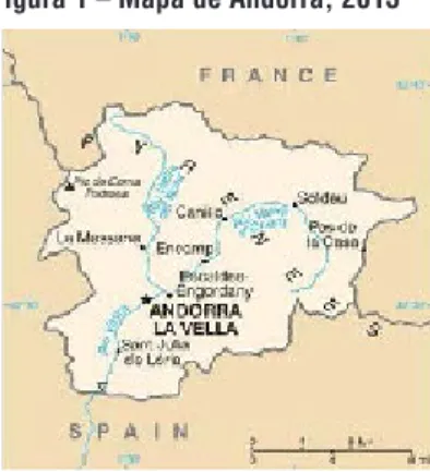 Figura 1 – Mapa de Andorra, 2013