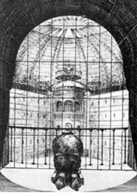 Figura 13 - Panóptico de Bentham - Perspectiva do preso 