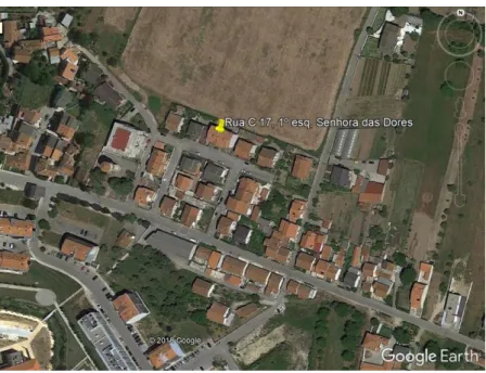 Figura 10 - Imagem satélite da localização do edifício (Caso 2). 