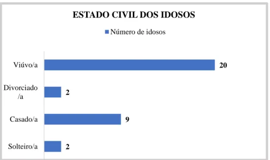 Gráfico 4 - Estado civil dos idosos