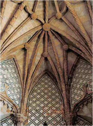 FIGURA 8: Detalhe do revestimento cerâmico, enxaquetado, da Igreja de Jesus,Setúbal, finais  do século XVI.Foto: Nicolas 