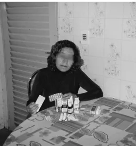 Figure 2. Te. and the several medicines she has to take.