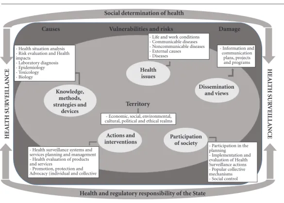 Figure 1. Set of vectors and articulating elements of Health Surveillance.