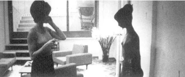 Fig. 24 - Cena do apartamento. o Desprezo. Godard. fotograma 32, plano 88. (BRENEZ, 1992, p.47)