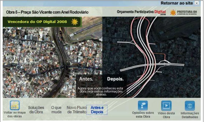 Figura 03: Antes e depois da realização da obra. Fonte: site OPD (2008). 