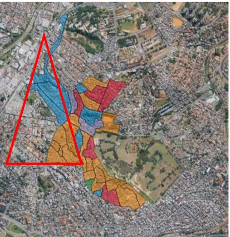 Figura 2: Limite da área objeto deste estudo, Belo Horizonte, 2015  Fonte: IBGE, 2010: http://www.censo2010.ibge.gov.br/agsn/ 