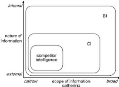 Figure 8 – Competitors intelligence scope (Pirttim, 2007) 