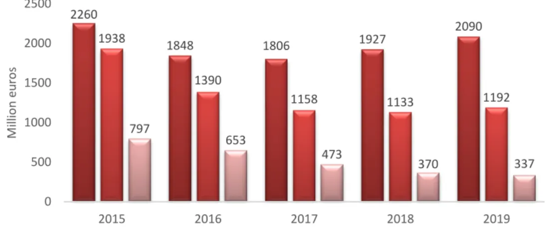 Figure 14: Debt Structure Analysis (2015-2019) – Source: Ferrari 2019a