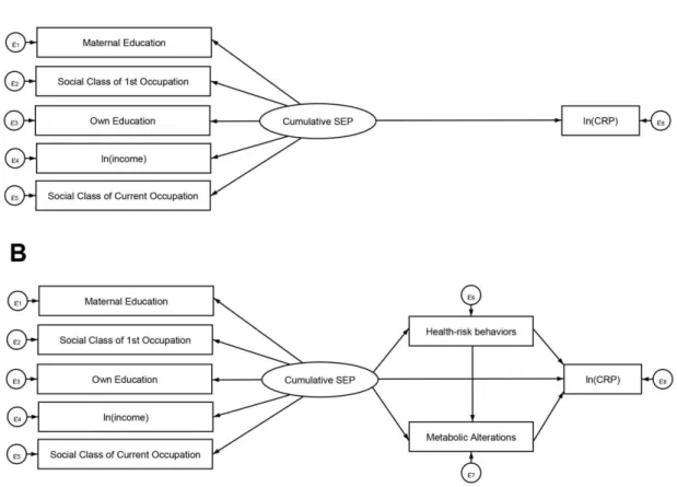 Figure  1  – Illustration of proposed multiple mediation of the association between life 