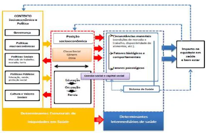 Figura  2.  Modelo  de  determinação  social  da  saúde  proposto  pela  Comission  on  Social 