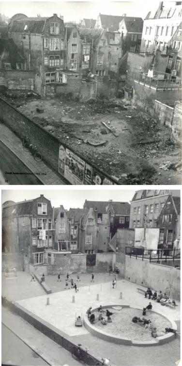 Figura 7: Fotos de área em Amsterdã que sofreu intervenção de  