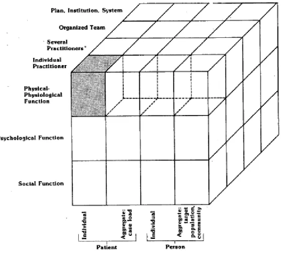 Figura 2 - Nível e escopo dos elementos envolvidos na definição do conceito de qualidade 
