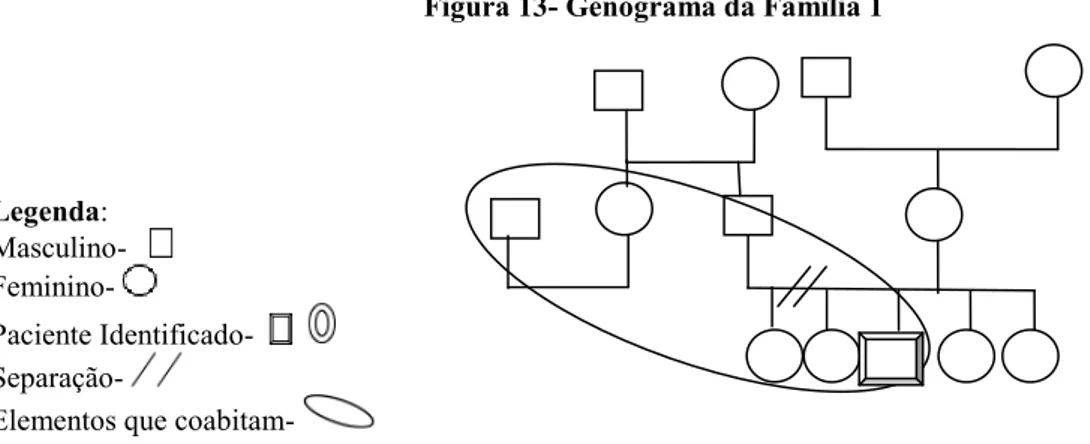 Figura 13- Genograma da Família 1 