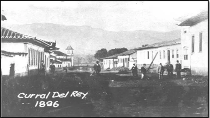 FOTO 1  – Arraial de Curral Del Rey, em 1896 