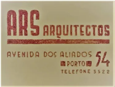 fig. 19 – Dístico utilizado pelo gabinetes presente nas folhas de projecto. 