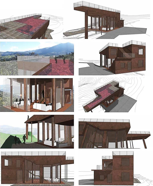 Figura 17  – Segunda versão do anteprojeto da casa  Fonte: ESCRITÓRIO A, 2013. 
