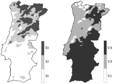 Tabela 2 - Critérios para a determinação da zona climática de verão (Fonte: REH)  Critério  θext,v ≤ 20 ºC  20 ºC &lt; θext,v ≤ 22 ºC  θext,v &gt; 22 ºC 