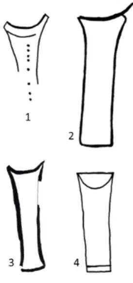 Fig.  8  –  Dorsal  Skeuomophs  from  Eastern  Beira  Alta, North Portugal and Western Northern Meseta: 