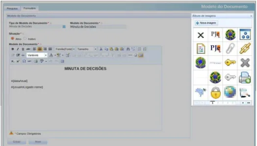 Figura 11 - Editor de Modelos 