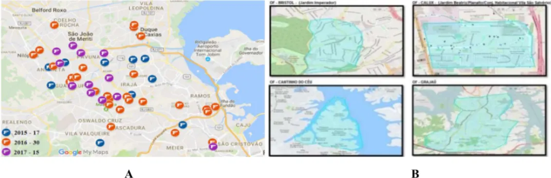 Fig. 7. A: Evidences of favela risk (taken from Interview#11: Shipper, 2017) B: Evidences of risk areas (taken from  Interview#12: Shipper, 2017)
