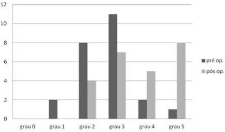FIGURA 2 - Distribuição das pacientes de acordo com o grau 