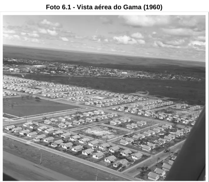 Foto 6.1 - Vista aérea do Gama (1960) 