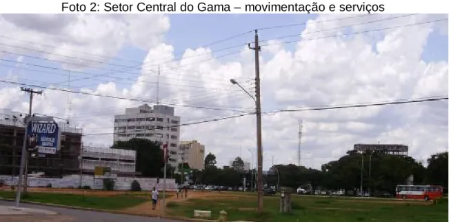 Foto 2: Setor Central do Gama – movimentação e serviços 