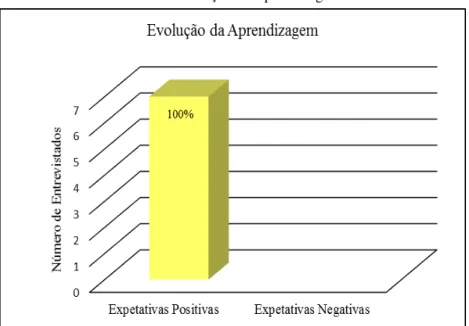 Gráfico 7 – Evolução da Aprendizagem
