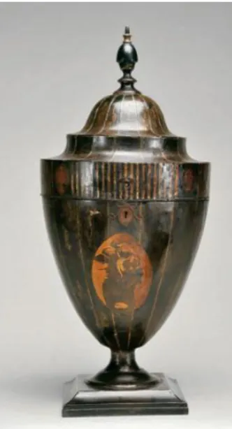 Figura 8 – Estojo de faqueiro em forma de urna de origem inglesa (século XVIII-XIX)  10 