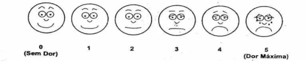 Figura 4: Escala de Faces (DGS, 2003, p. 3) 