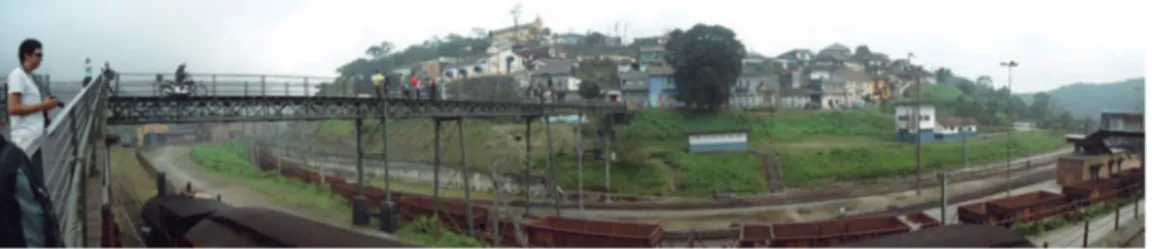 Figura 8.  Parte Alta e Pátio Ferroviário, 2013. Foto: Vanessa Figueiredo.