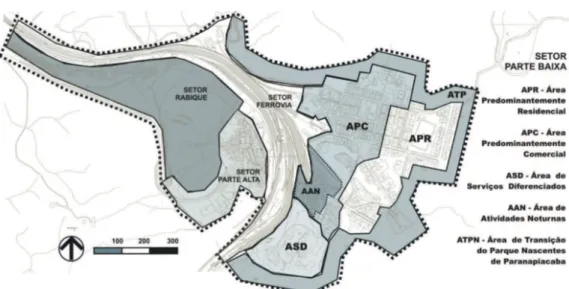 Figura 10.  ZEIPP: zoneamento. Mapa: Vanessa Figueiredo. Fonte: Lei 9.018/07.