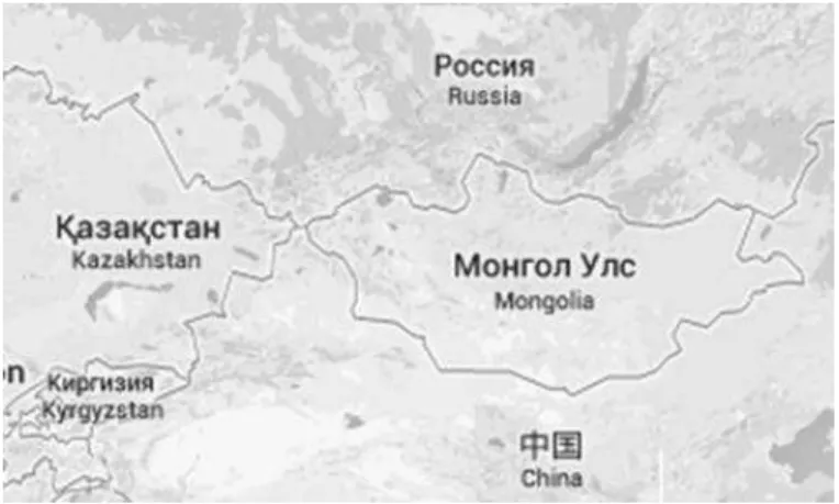 Figure 4: Map of Mongolia (S ource: Google maps) 