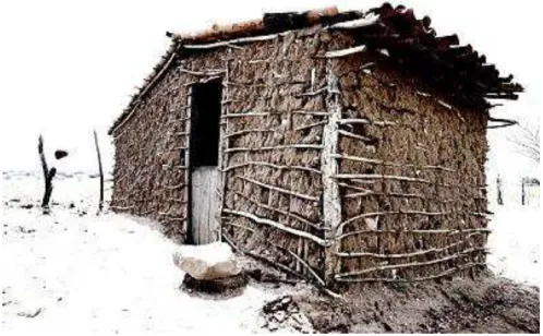 Fig. 09 - Casas Tradicionais: Construção em Taipa. 