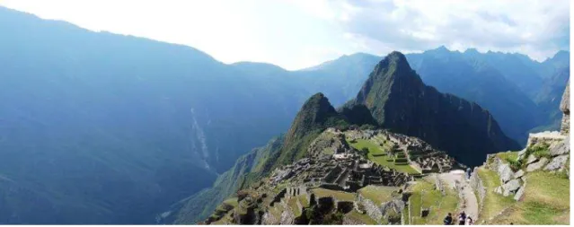 Figura 6 - Cidade de Machu Picchu, Peru, localizada no topo das montanhas 10