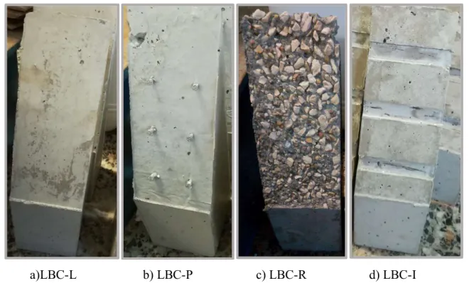 Figura 3.11: Superfícies do betão de substrato em LBC 