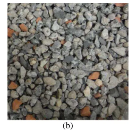 Figura 3  – (a) Jigue de estratificação All Mineral 1  e (b) o agregado denso obtido 