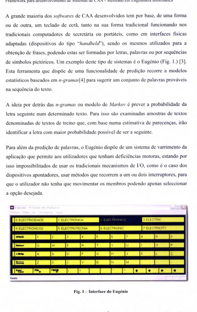 Fig.  I  -  Interface  do  Eugénio