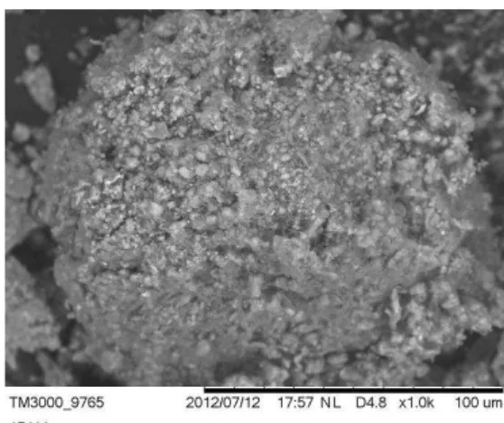 Figura 3 - Microscopia eletrônica de varredura da areia reciclada 