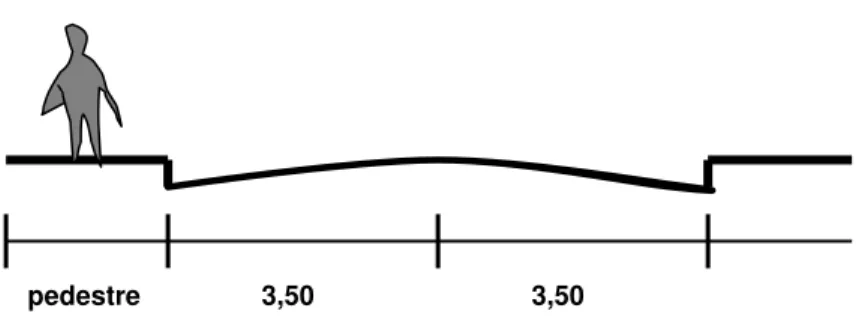 Figura 2 – Faixa de rolamento das vias públicas  Fonte: Lei 6.766/1979 e CEPAM, 1980. 