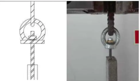 Figura 3. Esquema de argolas utilizado para garantir tração pura 