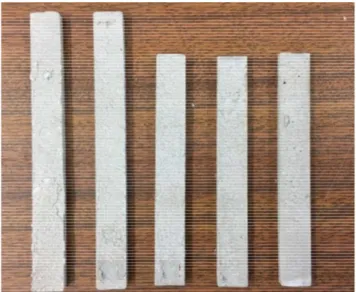 Figura 3.25 – Fotografia dos provestes moldados em barra retangular de resina Sikadur-30® 