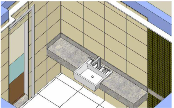Figura 4 - Perspectivas do protótipo virtual e do protótipo executado