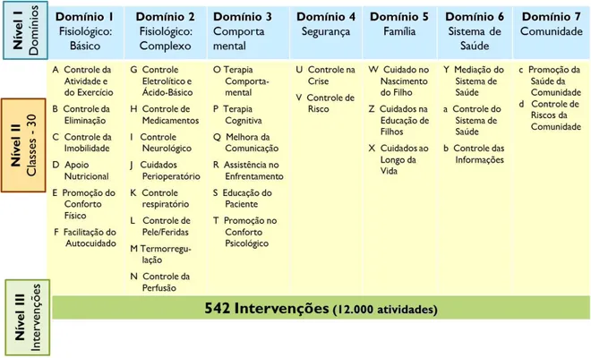 Figura 2  –  Taxonomia da Classificação das Intervenções de Enfermagem  –  NIC. 