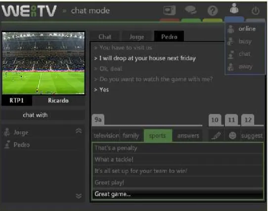 Figura 11: Chat em modo screen 