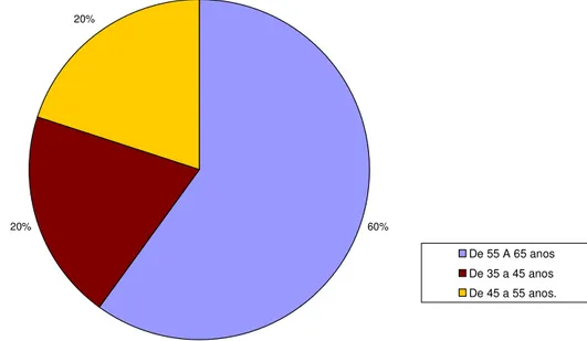 GRÁFICO 09 – Faixa Etária dos Professores Pesquisados 