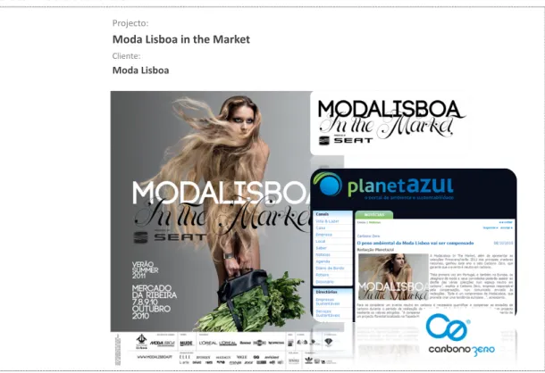 Figura 14. Layout do projeto “Moda Lisboa in the Market” 